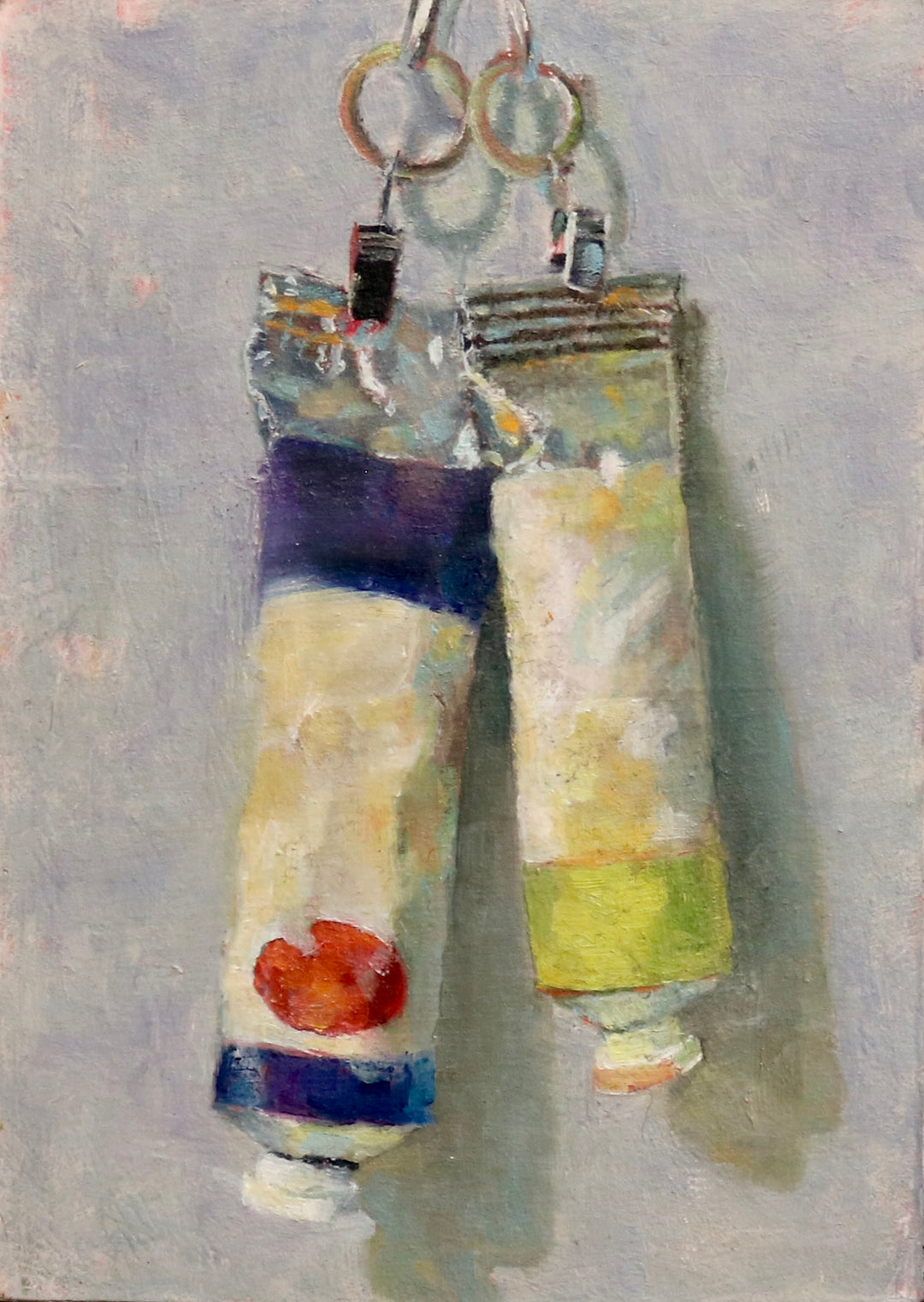 Paint Tubes P/G, 7 x 5 in, Oil on Canvas
