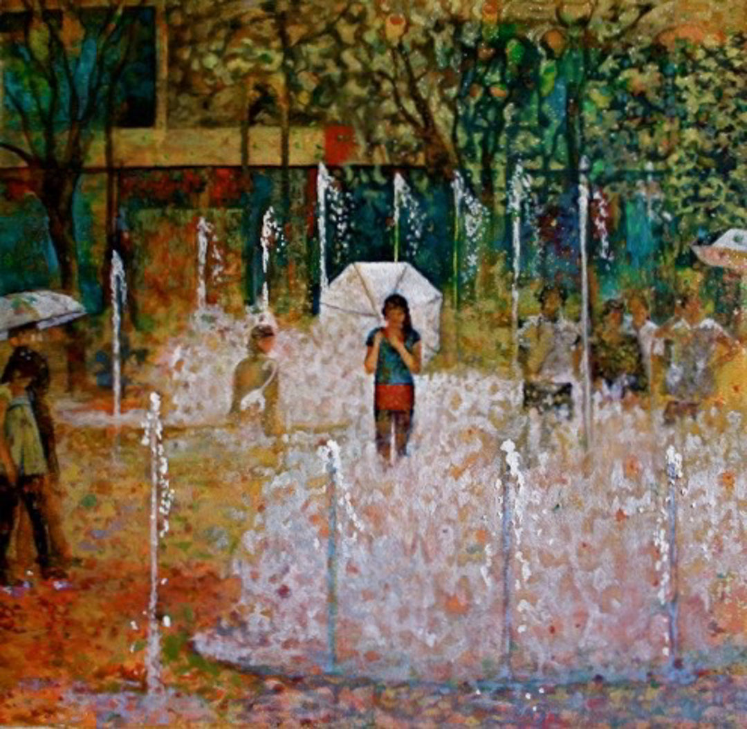 Water Music, 12.0 x 12.0 in, print