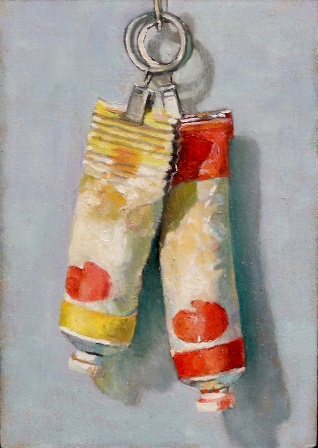 Paint Tubes Y/O, 7 x 5 in, Oil on Canvas