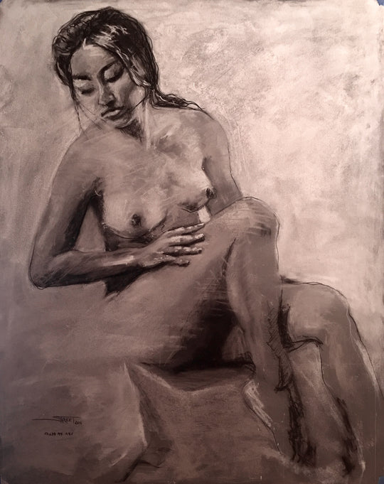 Lost Edges, 24 x 18 in, Graphite on Paper